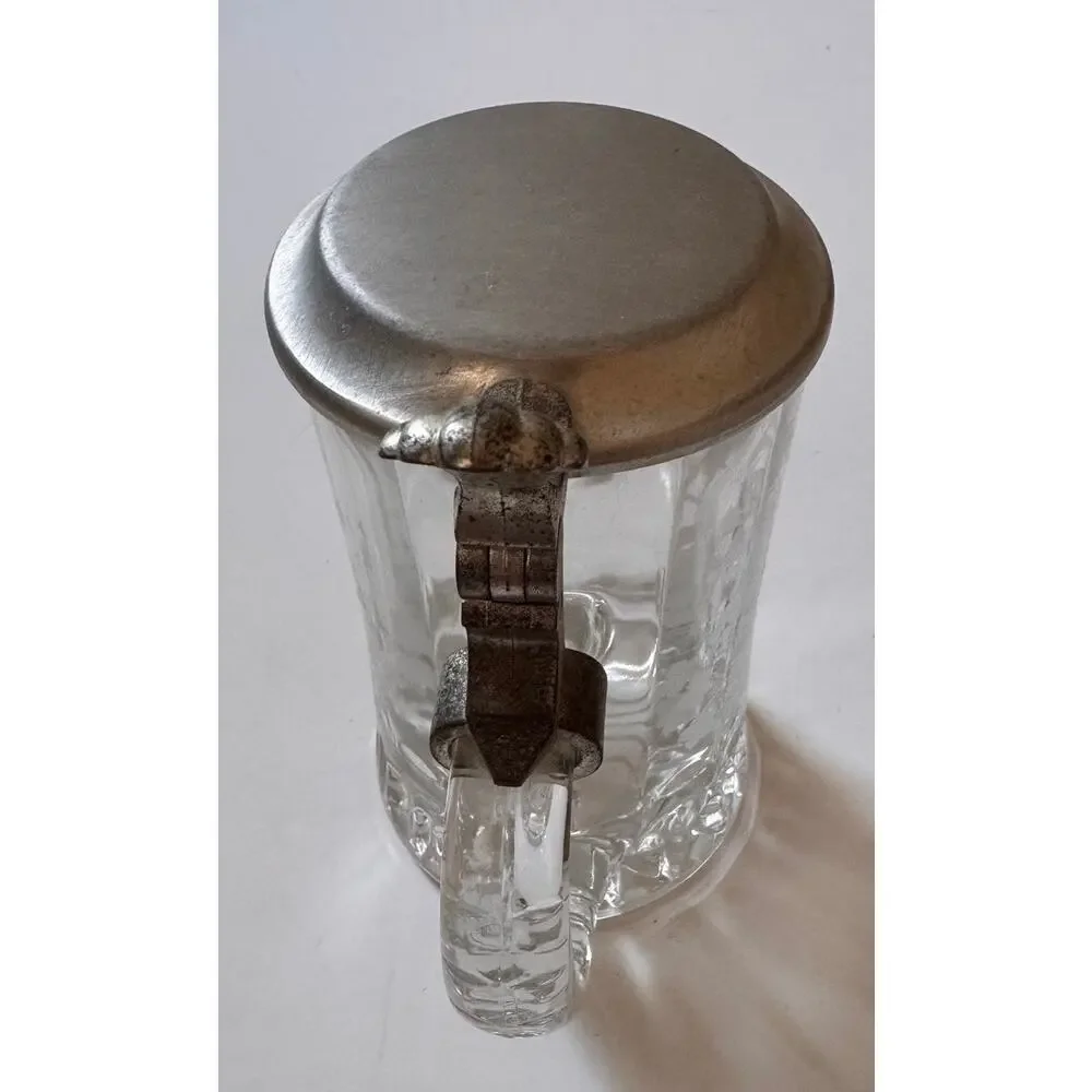 Vtg BMF Hopfen Und Malz Etched Beer Stein Made in W. Germany